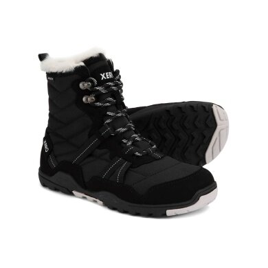 Xero Shoes Minimalne zimowe botki Alpine Snow Boot (ciepłe, wodoodporne, ocieplane) czarne/białe damskie