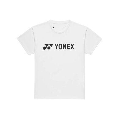 Koszulka sportowa Yonex Practice Logo 16856J (100% poliester) 2026 biała chłopcy
