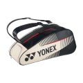 Torba na rakiety Yonex Active (torba na sprzęt, 2 główne komory, komora na buty) czarna/beżowa 6-sztukowa