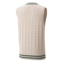 Kamizelka Yonex z dekoltem w serek beżowa dla chłopców