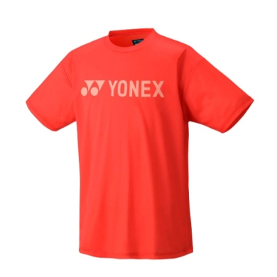 Koszulka sportowa Yonex Practice YJ0046 Duże logo (100% poliester) 2025 czerwona dla chłopców