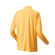 Koszulka tenisowa Yonex z długim rękawem 1/2 Zip Club Team żółta męska