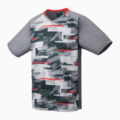 Koszulka sportowa Yonex z okrągłym dekoltem Club Team 2024 szara dla chłopców