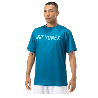 Yonex Koszulka treningowa Practice Logo YM0046 (100% poliester) 2024 niebiesko-zielona męska