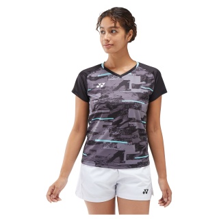 Koszulka sportowa Yonex Crew Neck Club Team YW0034 (100% poliester) czarna damska