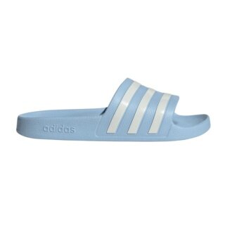 adidas klapki Adilette Aqua 3-pasy (podeszwa Cloudfoam, formowany pasek EVA) jasnoniebieskie - 1 para