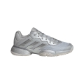 adidas buty tenisowe Barricade Allcourt 2025 srebrnoszare dziecięce