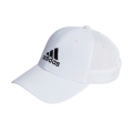 Czapka baseballowa adidas z haftowanym logo, lekka, biała, męska