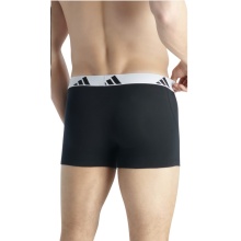 adidas bielizna bokserki trunk Active Flex Cotton czarny/biały mężczyźni - 3 sztuki