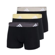 adidas bielizna bokserki trunk Active Flex Cotton czarne męskie - 3 sztuki