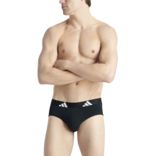 adidas bielizna slip brief Active Flex Cotton - czarny - 3 sztuki