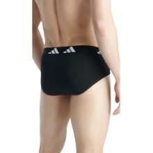 adidas bielizna slip brief Active Flex Cotton - czarny - 3 sztuki