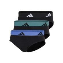 adidas bielizna slip brief Active Flex Cotton - wielokolorowy - 3 sztuki
