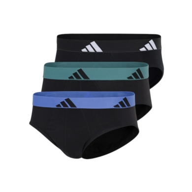 adidas bielizna slip brief Active Flex Cotton - wielokolorowy - 3 sztuki