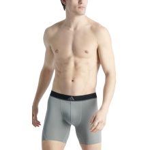 adidas bielizna bokserki Brief Active Micro Flex Eco wielokolorowe szare/czarne męskie - 3 sztuki