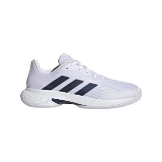 adidas buty tenisowe CourtJam Control do gry w hali/na dywanie białe/granatowe męskie