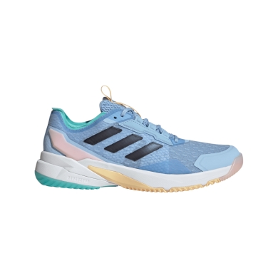 adidas halowe buty do tenisa CrazyFlight 6 niebieskie damskie