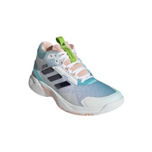 adidas Halowe buty do tenisa CrazyFlight 6 Mid białe/niebieskie damskie