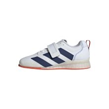 adidas Buty fitnessowe Adipower Weightlifting III (buty do podnoszenia ciężarów) białe/ciemnoniebieskie męskie