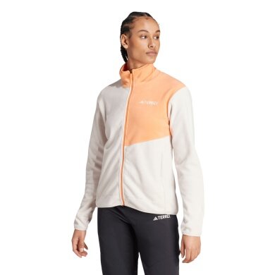 adidas Fleecejacka Terrex Multi Full Zip beżowo-pomarańczowa damska
