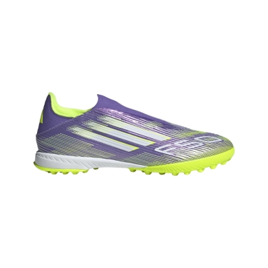 adidas buty piłkarskie F50 League LL TF (sztuczna trawa, twarde boiska) fioletowo-limonkowe męskie