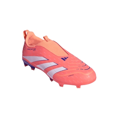 adidas buty piłkarskie Predator League LL FG/MG (sztuczna trawa, na twarde nawierzchnie) koralowo-czerwony/biały/niebieski chłopcy