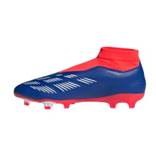 adidas buty piłkarskie Predator League Laceless FG (bez sznurowadeł, do twardych nawierzchni, trawa naturalna) ciemnoniebieski/czerwony męskie