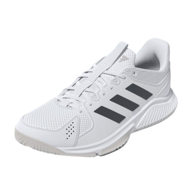 adidas halowe buty do tenisa Court Flight białe/szare damskie