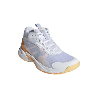 adidas halowe buty do gry CrazyFlight 6 Mid szare/białe/pomarańczowe damskie