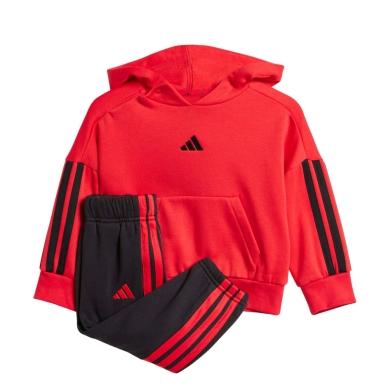 adidas dres Essentials (mieszanka bawełny) czerwony/czarny dla małych dzieci