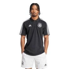 adidas Sportowe Polo DFB DNA 3-Pasy (Niemcy) czarne Mężczyźni