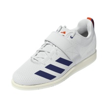 adidas Buty fitness Powerlift 5 2025 (buty do podnoszenia ciężarów) białe/ciemnoniebieskie męskie