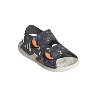 adidas sandały Altaswim 3 (rzep) ciemnoszare/kolorowe dziecięce