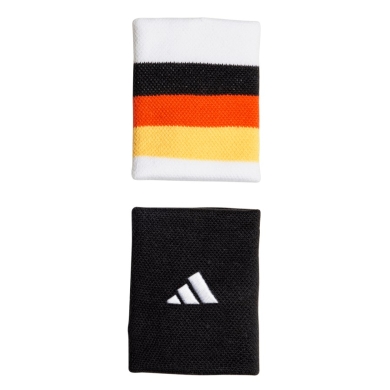 adidas opaska na nadgarstek DFB piłka nożna fan czarna/biała - 2 sztuki