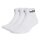 Skarpety sportowe adidas Linear Crew Ankle (bawełna, w pełni wyściełane) białe - 3 pary