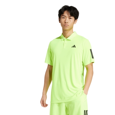 adidas Polo tenisowe Club 3-Pasy 2025 limonkowy męski