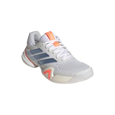 adidas buty tenisowe Barricade 14 Allcourt (Stabil) 2026 białe/niebieskie/pomarańczowe damskie