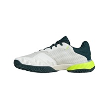 adidas buty tenisowe Barricade Allcourt 2025 białe/ciemnozielone dziecięce