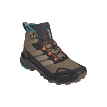 adidas Buty trekkingowe Terrex Skychaser AX5 Mid Climawarm+ GTX (wodoodporne) brązowo/czarny/teal niebieski męskie