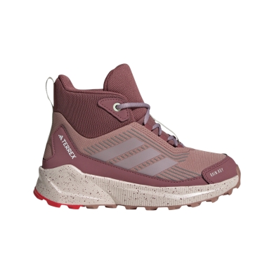 adidas buty trekkingowe Terrex Trailmaker 2 Mid Rain.Rdy (wodoodporne) fioletowo-różowe dziewczęce