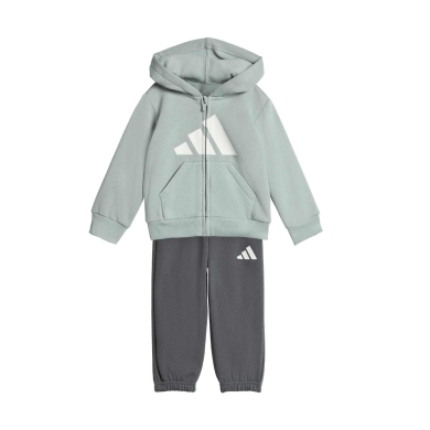 adidas dres treningowy Essentials (mieszanka bawełny) zielony/szary dla małych dzieci