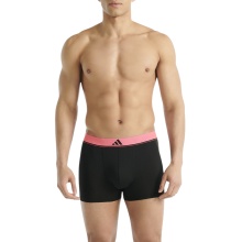 adidas bielizna bokserki Trunk Climacool Active Micro Flex Eco czarny/szary/różowy męski - 3 sztuki