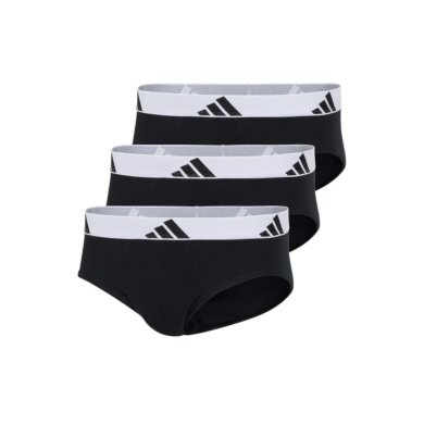 adidas bielizna slip brief Active Flex Cotton - czarny/biały - 3 sztuki
