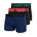 adidas bielizna bokserki trunk Active Flex Cotton czarny/ciemnoniebieski męskie - 3 sztuki
