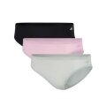 adidas bielizna slip bikini (idealne dopasowanie) czarny/szary/różowy damska - 3 sztuki