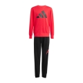 adidas dres treningowy Essentials Jogger (mieszanka bawełny) czerwony/czarny dziecięcy
