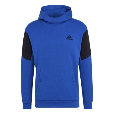 adidas Bluza z kapturem Designed for Gameday Hoodie (mieszanka bawełny) niebieska męska