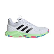 adidas halowe buty do tenisa Court Flight białe/kolorowe damskie