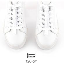 bodypride sznurówki płaskie modny biały 120cm - 1 para