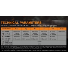 Latarka Fenix TK16 V2.0 LED 3.100 Lumen (ładowalna, maksymalny zasięg 300 metrów) czarna